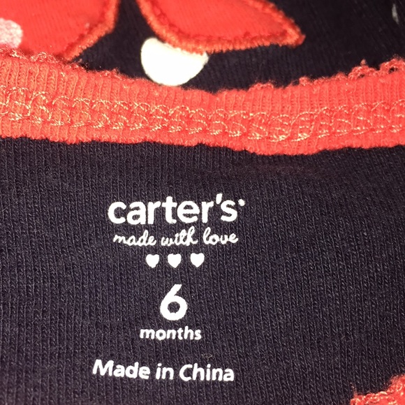 Carter’s Infant Baby Girl Romper Crab Theme 6M - Picture 5 of 8